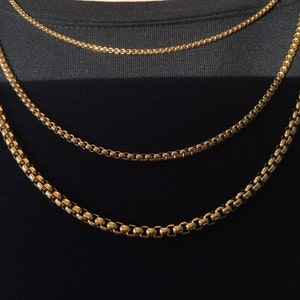 18K Gold Filled Chain ketting, Curb, Figaro, touw, paperclip ketting, visgraat ketting, twist ketting, cadeau voor haar, cadeau voor hem, Valentijnsdag afbeelding 5