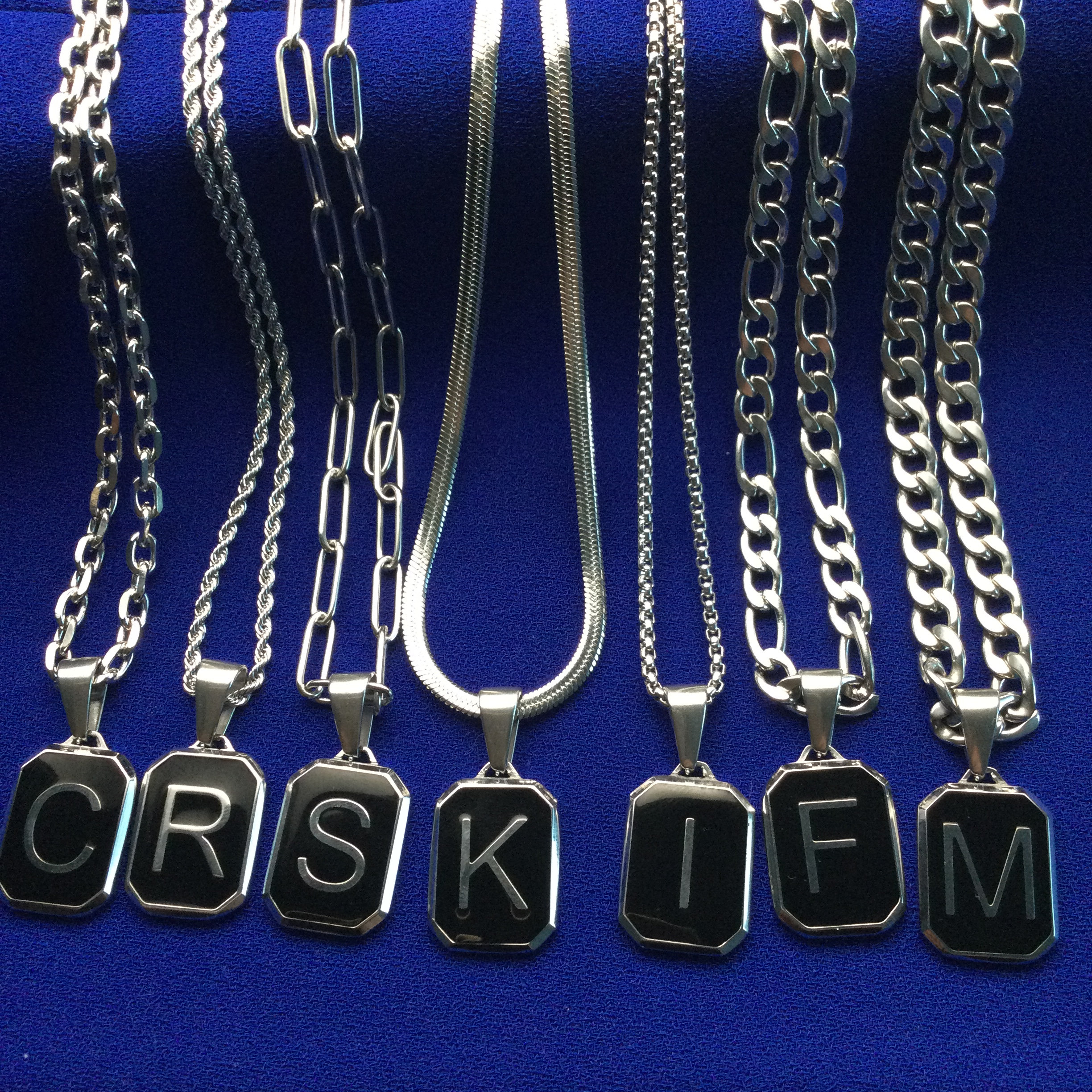 【HYERES LOR】24SS★ H Ribbon Flow Silver Chain Necklace Silver Chain Necklace,curb Chain,figaro Chain,paperclip,box