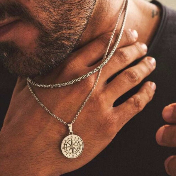 Mens Casual Necklace Etsy
