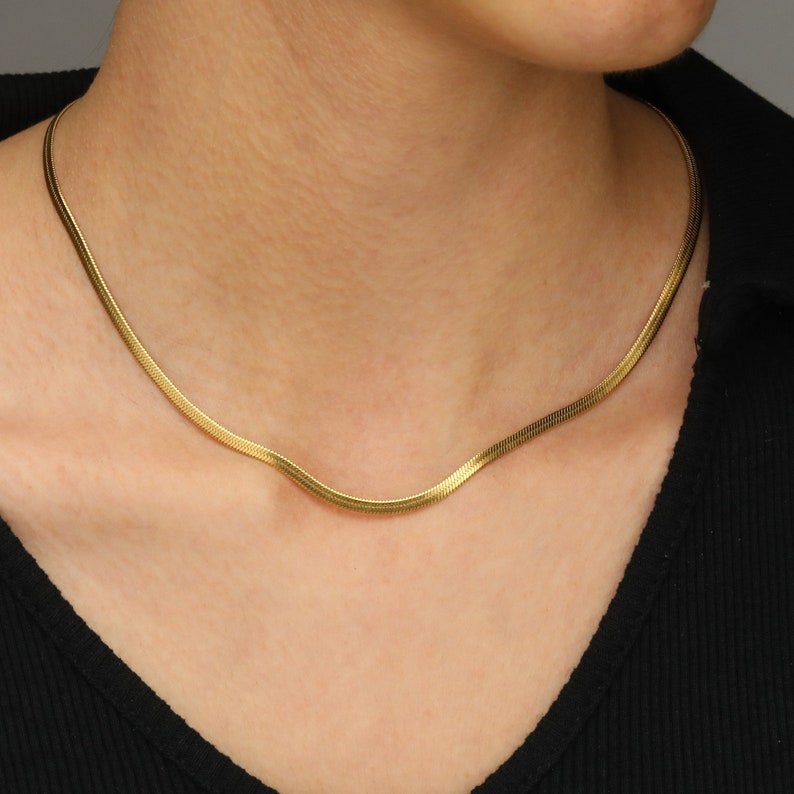 18K Gold Filled Chain Necklace,Curb,Figaro,Rope,Paperclip Chain,Herringbone Chain,twist Chain,Gift For Her,Gift for him,Valentine's Day image 7