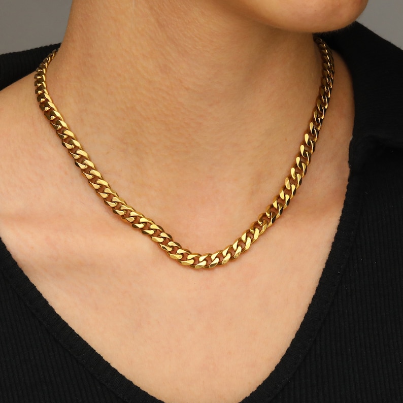 18K Gold Filled Chain Necklace,Curb,Figaro,Rope,Paperclip Chain,Herringbone Chain,twist Chain,Gift For Her,Gift for him,Valentine's Day image 6