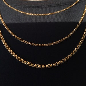 18K Gold Filled Chain ketting, Curb, Figaro, touw, paperclip ketting, visgraat ketting, twist ketting, cadeau voor haar, cadeau voor hem, Valentijnsdag afbeelding 6