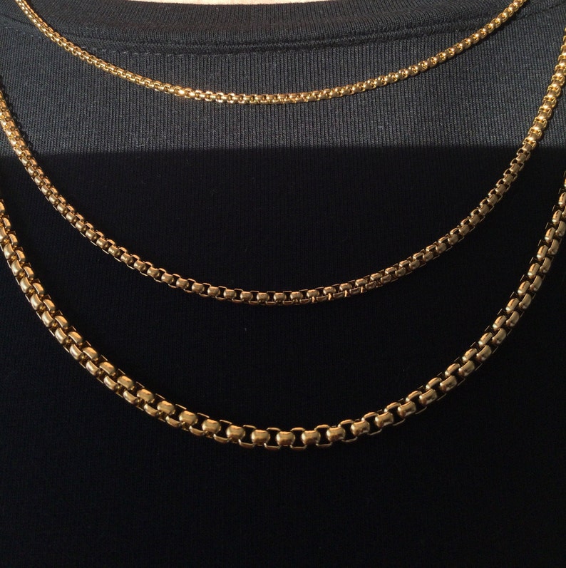 18K Gold Filled Chain Necklace,Curb,Figaro,Rope,Paperclip Chain,Herringbone Chain,twist Chain,Gift For Her,Gift for him,Valentine's Day image 6