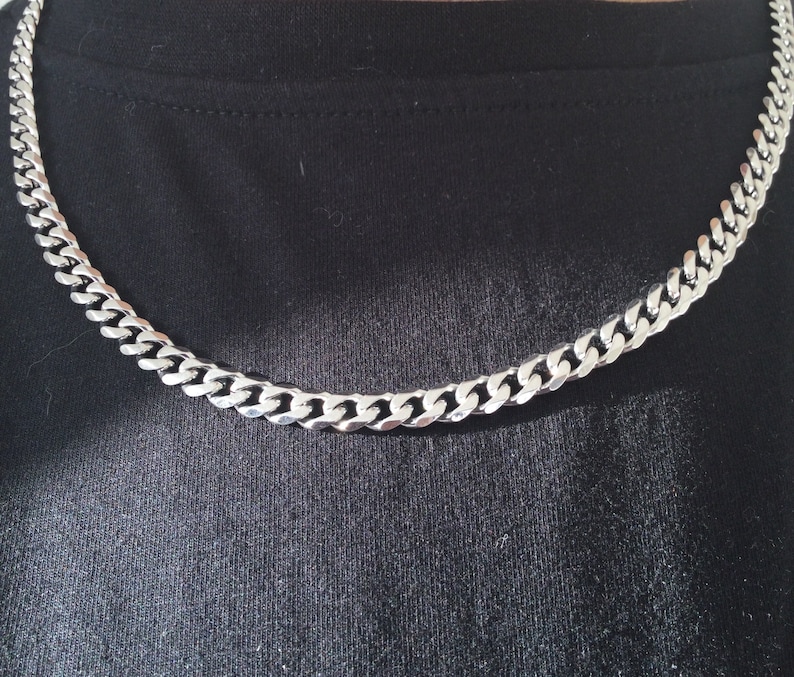 Silver Chain Necklace,CURB Chain,Paperclip,Twist,Rope,Figaro Chain,Herringbone Chain,Dainty Chain,Gift for him,Gift for her,Christmas Gift image 7