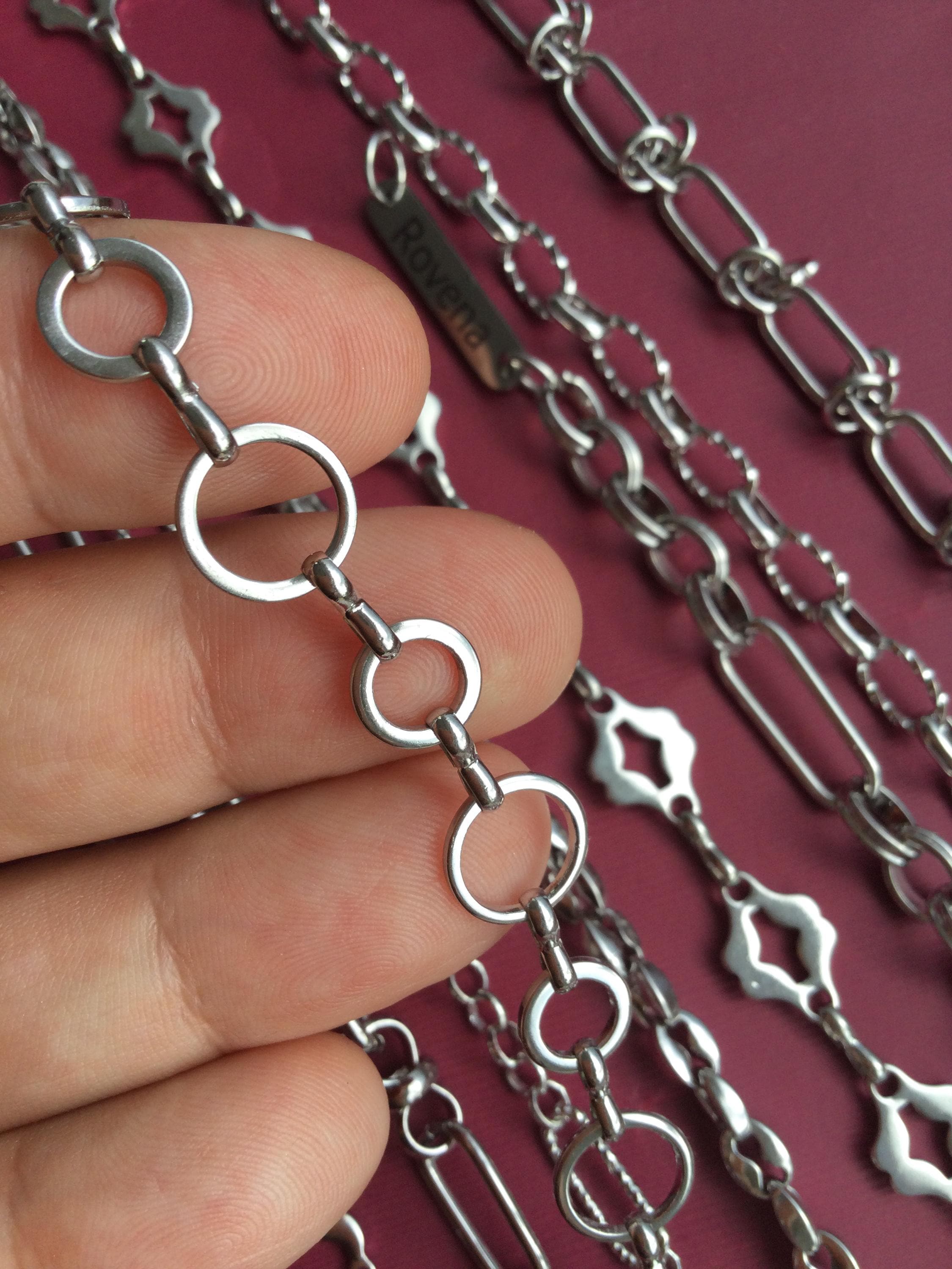 Personalized Stainless Steel Chain Necklace: Engraved Minimalist ...