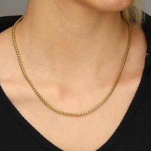 18K Gold Filled Chain Necklace,Curb,Figaro,Rope,Paperclip Chain,Herringbone Chain,twist Chain,Gift For Her,Gift for him,Valentine's Day image 5