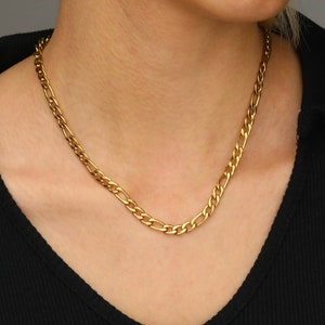 18K Gold Filled Chain Necklace,Curb,Figaro,Rope,Paperclip Chain,Herringbone Chain,twist Chain,Gift For Her,Gift for him,Valentine's Day image 9