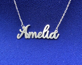 Benutzerdefinierte Name Halskette, personalisierte Schmuck,Name Halskette,Name Schmuck, Geschenk für Mama, Silber Halskette, Muttertagsgeschenke, Brautjungfer Geschenk