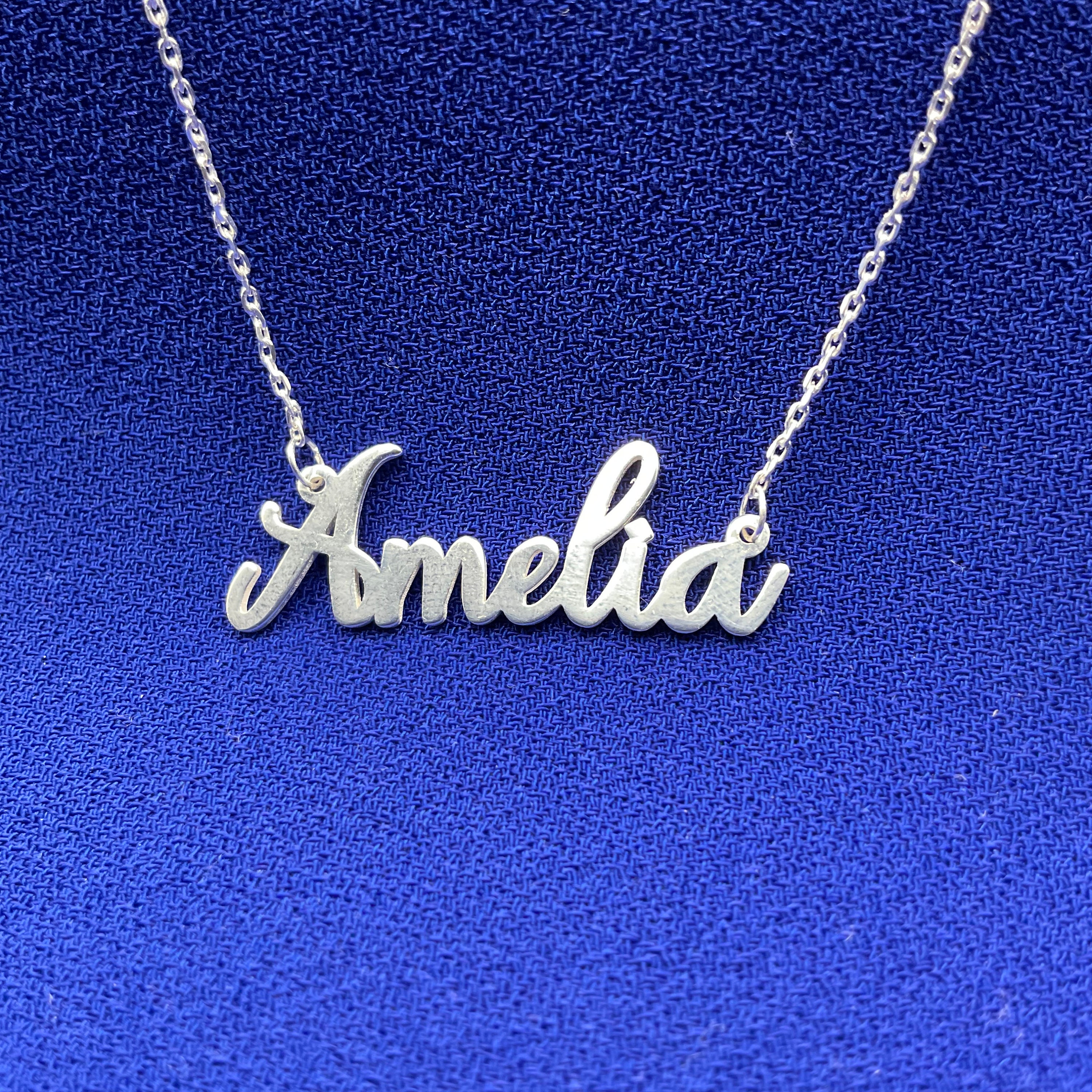 Sterling Silver Name Necklace Hong Kong