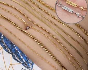 Chaîne de ventre remplie d'or 18 carats : bijoux de corps réglables délicats, cadeau de fête des mères