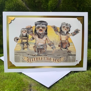 Babu Frik Greeting Card with Removable Mini Print- Grogu’s Friends- The Anzellans