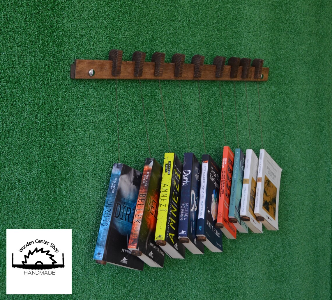 Book Hanger / Book Shelf / Book Holder / Wooden Bookshelf / Etsy UK