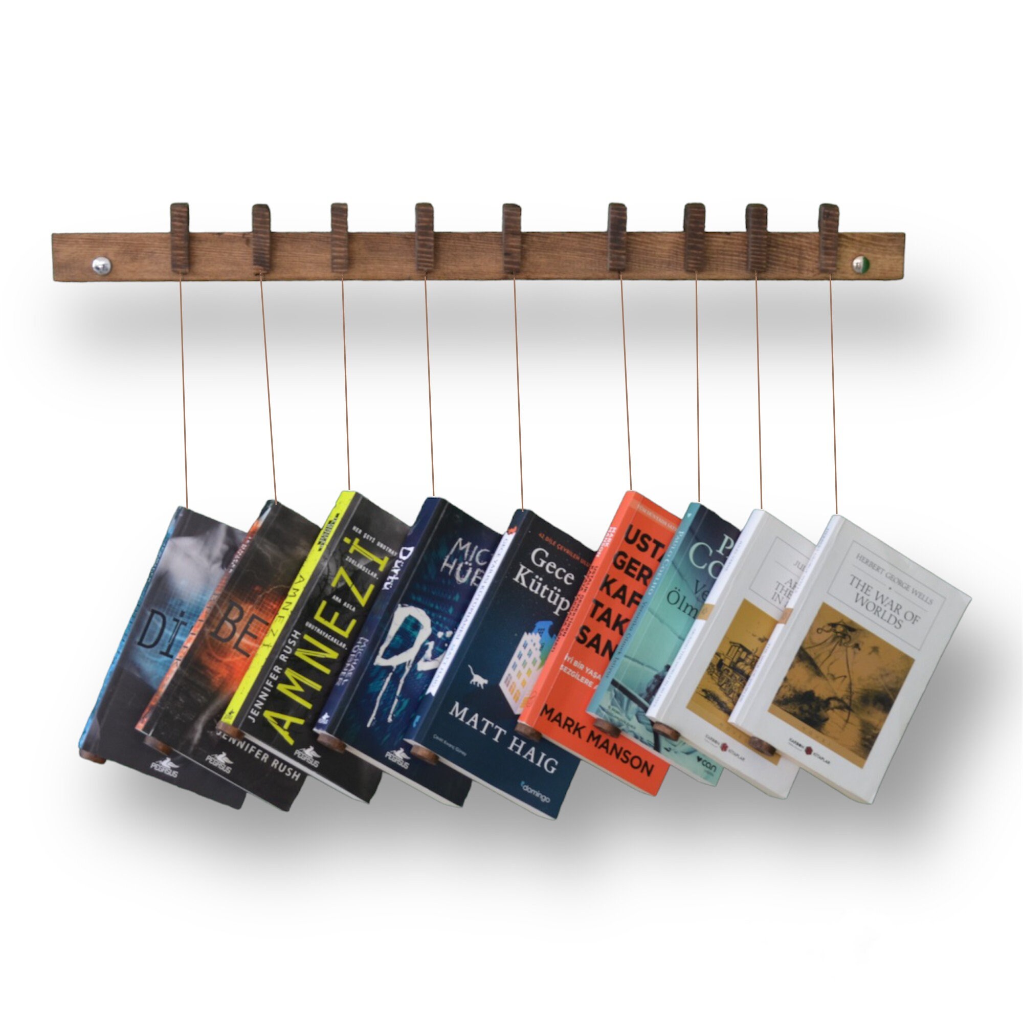 Book Hanger / Book Shelf / Book Holder / Wooden Bookshelf / Etsy UK