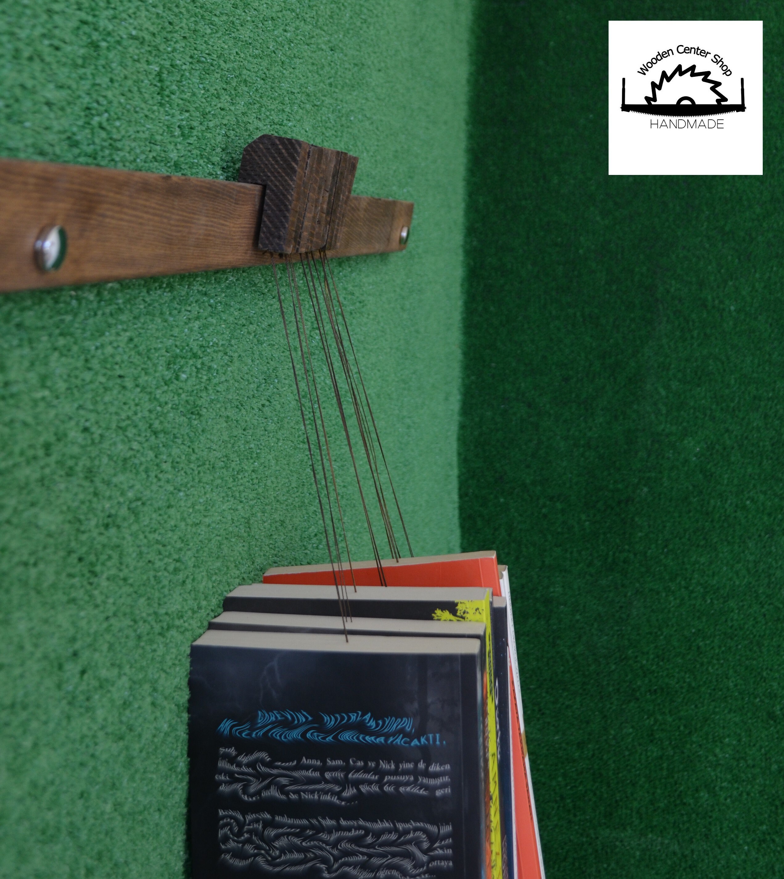 Book Hanger / Book Shelf / Book Holder / Wooden Bookshelf / Etsy UK