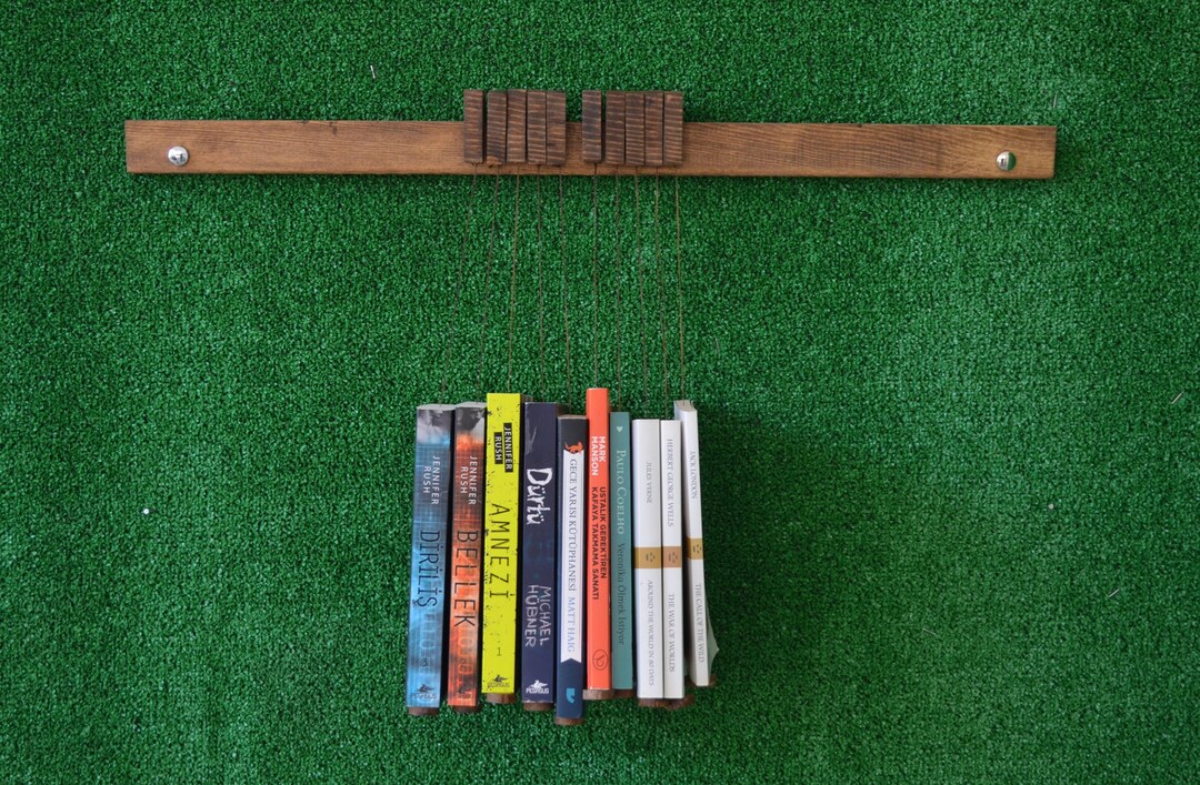 Book Hanger / Book Shelf / Book Holder / Wooden Bookshelf / Etsy