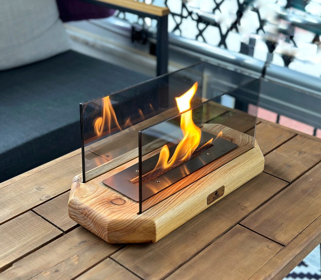 Firetop Table Table Top Fireplace, Handmade Table Top Fire Pit, Bio Ethanol Fireplace ...