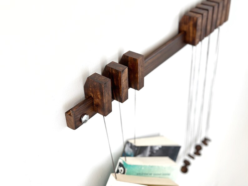 Book Hanger / Book Shelf / Book Holder / Wooden Bookshelf / Etsy