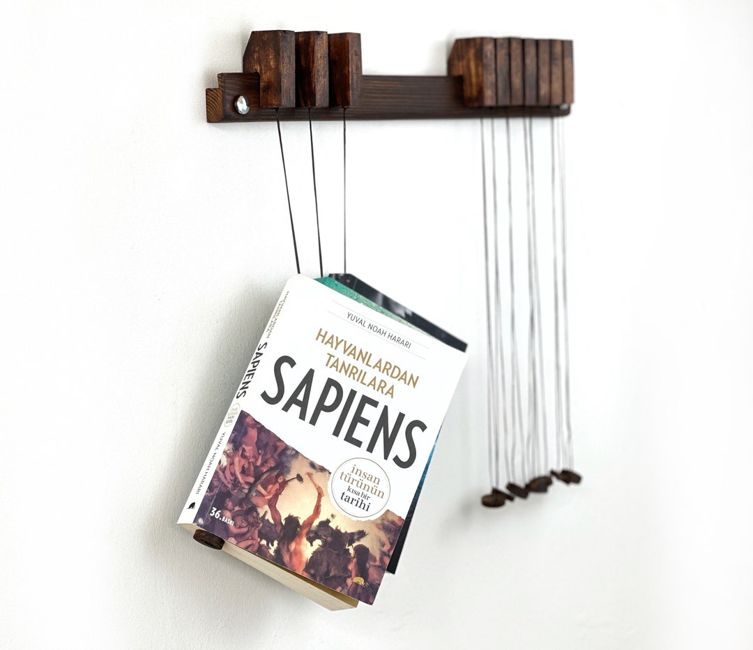 Book Hanger / Book Shelf / Book Holder / Wooden Bookshelf / Etsy
