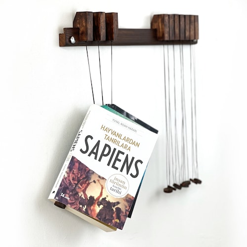 Book Hanger / Book Shelf / Book Holder / Wooden Bookshelf / Etsy