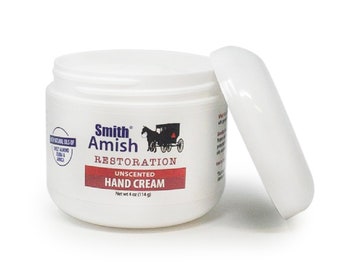 Smith Amish Restoration Unscented Hand Cream 4 oz jar