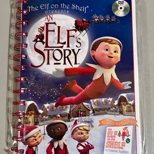Handmade Repurposed VHS Journal/Sketchpad - An Elf Story