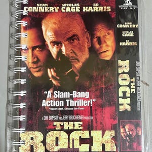 Handmade Repurposed VHS Journal/Sketchpad - The Rock