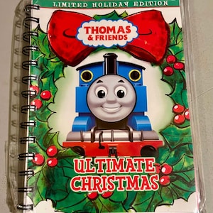 Handmade Repurposed VHS Journal/Sketchpad - Thomas and Friends Ultimate Christmas