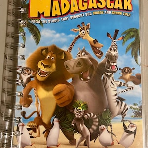 Handmade Repurposed VHS Journal/Sketchpad - Madagascar