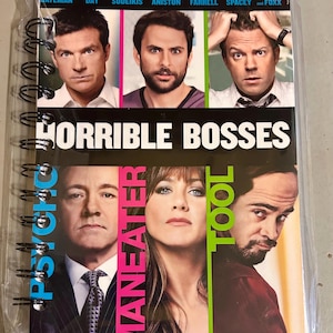 Handmade Repurposed VHS Journal/Sketchpad - Horrible Bosses