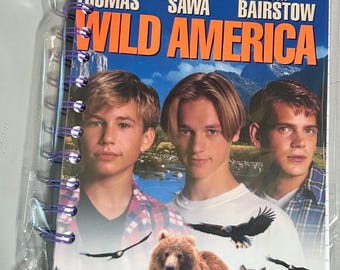 Handmade Repurposed VHS Journal/Sketchpad - Wild America