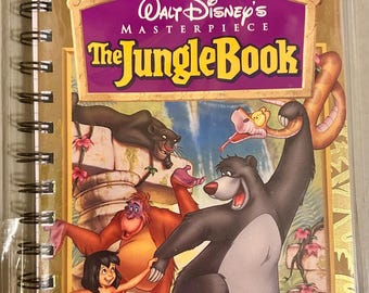 Handmade Repurposed VHS Journal/Sketchpad-The Jungle Book