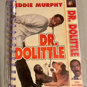 Handmade Repurposed VHS Journal/Sketchpad - Dr Dolittle