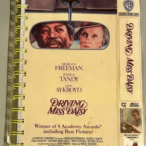 Handmade Repurposed VHS Journal/Sketchpad - Driving Miss Daisy