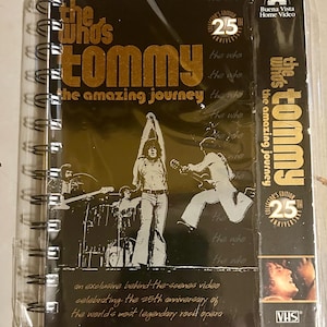 Handmade Repurposed VHS Journal/Sketchpad - Tommy