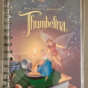 Handmade Repurposed VHS Journal/Sketchpad - Thumbelina