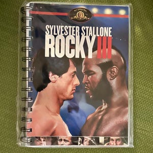 Handmade Repurposed VHS Journal/Sketchpad - Rocky III