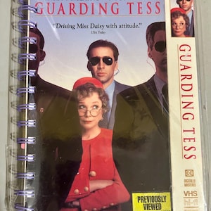 Handmade Repurposed VHS Journal/Sketchpad - Guarding Tess