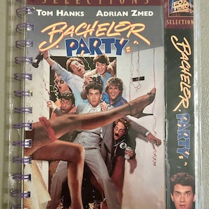 Handmade Repurposed VHS Journal/Sketchpad - Bachelor Party