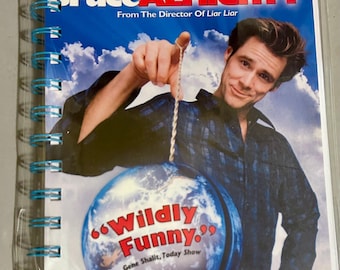 Handmade Repurposed VHS Journal/Sketchpad - Bruce Almighty