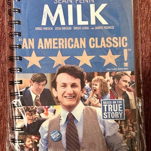 Handmade Repurposed VHS Journal/Sketchpad-Milk