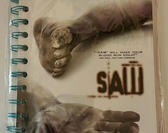 Handmade Repurposed VHS Journal/Sketchpad - Saw