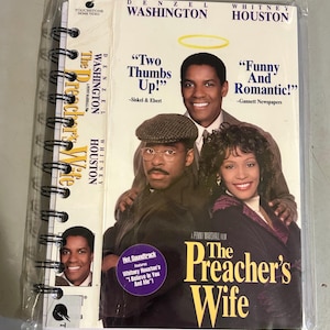 Handmade Repurposed VHS Journal/Sketchpad - The Preachers Wife