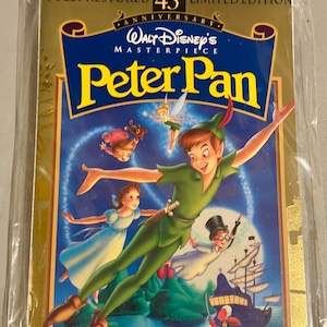 Handmade Repurposed VHS Journal/Sketchpad - Peter Pan