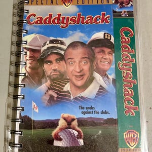 Handmade Repurposed VHS Journal/Sketchpad - Caddyshack