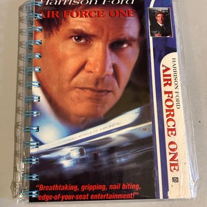 Handmade Repurposed VHS Journal/Sketchpad - Air Force One