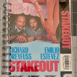 Handmade Repurposed VHS Journal/Sketchpad - Stake Out