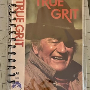 Handmade Repurposed VHS Journal/Sketchpad - True Grit