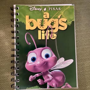 Handmade Repurposed VHS Journal/Sketchpad - A Bugs Life