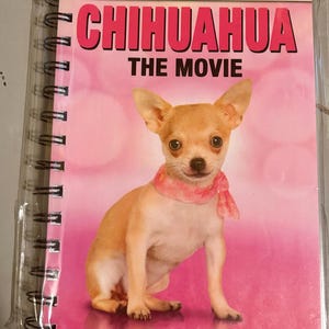 Handmade Repurposed VHS Journal/Sketchpad - The Chihuahua Movie