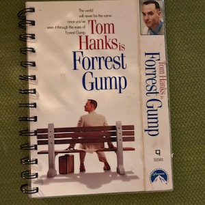Handmade Repurposed VHS Journal/Sketchpad - Forrest Gump